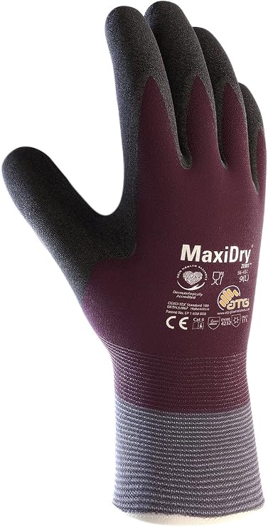 56-451 Cold Condition Work Glove with Thermal Lining  Double-Dipped Nitrile Coating
