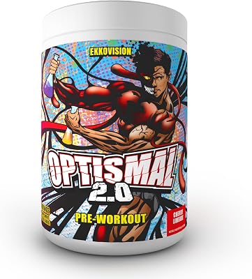 Ekkovision Pre Workout Optismal V2 With Tingle, Cherry Limeade Flavor, Preworkout for Men, Pre Workout Powder, Energy, Focus, Performance Support for Gym, Weightlifting, Running, Training, 30 Servings