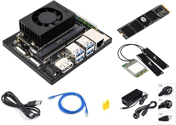 Waveshare Jetson Orin NX AI Development Kit for Embedded and Edge Systems, 8GB Memory and Jetson Orin NX Modules 5 Items