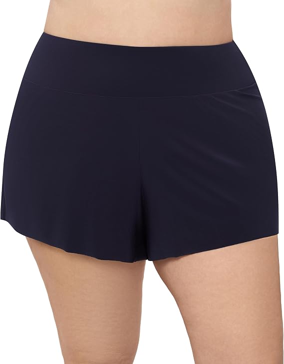 Aqua Green Women's High Waist Beach Swim Short Bottom