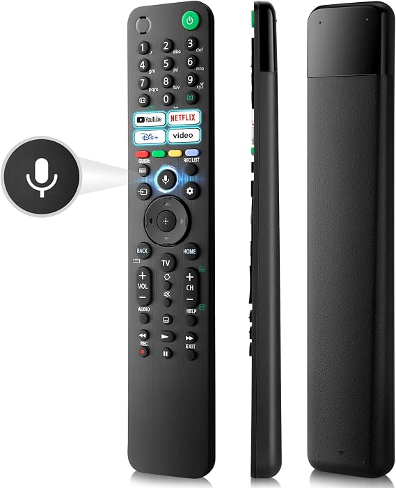 Universal Voice Remote Control for Sony Bravia TV, Suitable for All Sony TVs with Voice Function