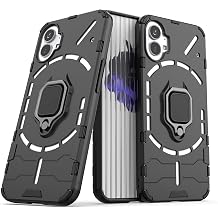 Microcase Nothing Phone 1 Batman Serisi Yüzük Standlı Armor Kılıf - Siyah AL3349