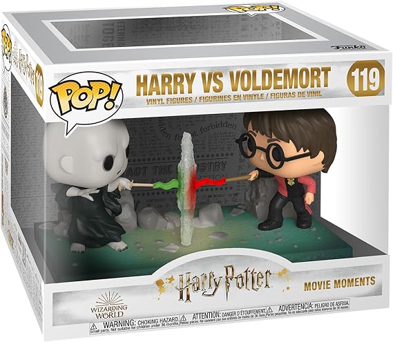 Funko POP! Moment: Harry Potter vs Voldemort | Official Fantasy Merch - Collectable Vinyl Figurine for Shelf Display - Birthday Gift Idea for Fans and Collectors