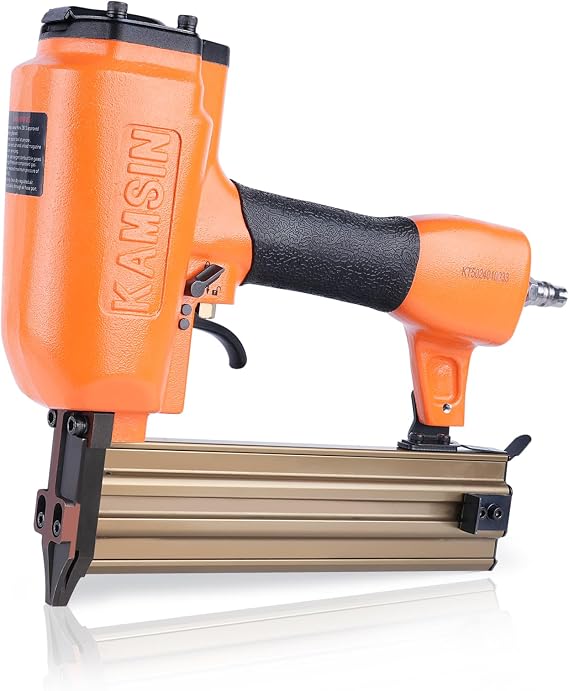 KAMSIN 16 Gauge Straight Finish Nailer, Accepts 3/4" to 2" Finish Nails, Pneumatic Finish Nail Gun with Safety Lock