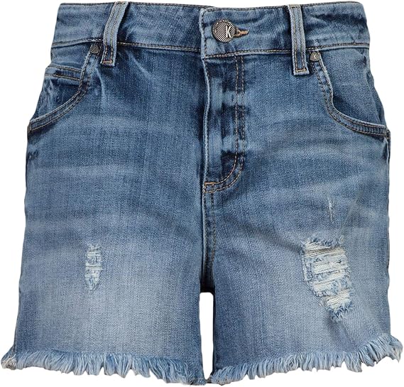 KUT from the Kloth Gidget High-Rise Frey Shorts