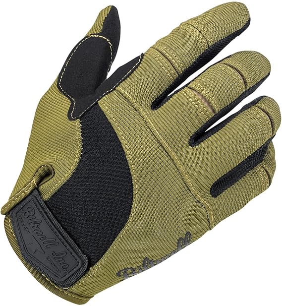 Biltwell Moto Gloves | Motorcycle Gloves | Abrasion Resistance | Breathable Fabric | Open Cuff