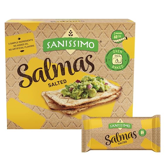 Sanissimo Salmas 5.04 oz Box, Salt Flavored Crackers