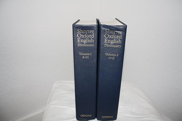 Shorter Oxford English Dictionary, Fifth Edition