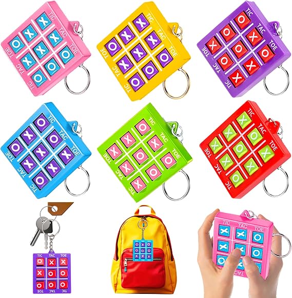 24PCS Tic Tac Toe Game Party Favors Goodie Bags Stuffers for Kids 4-8 8-12