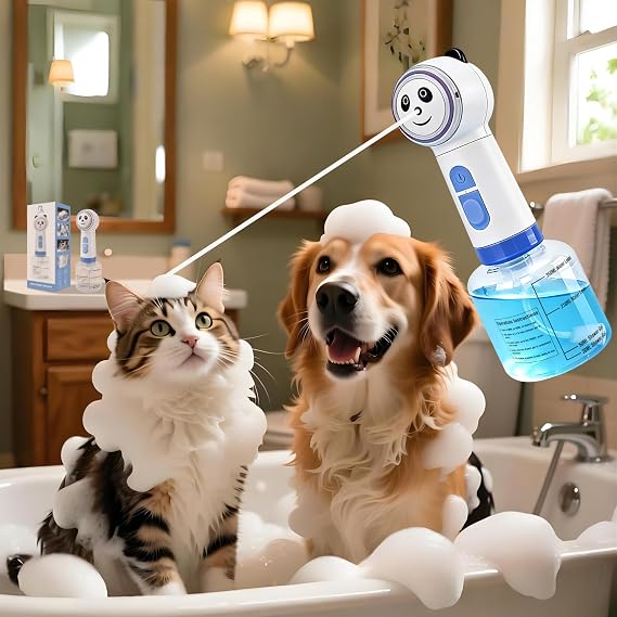 Newly Upgraded Electric Foaming Shampoo Dispenser for Dog&Cat Bath
