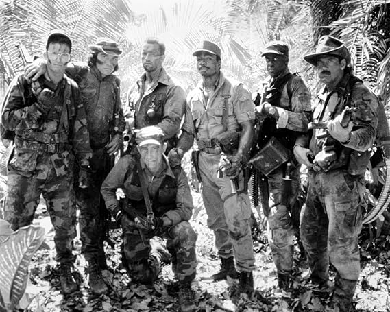 Generic Predator 24x30 inch movie poster Arnold Schwarzenegger Carl Weathers & team, Medium, Black