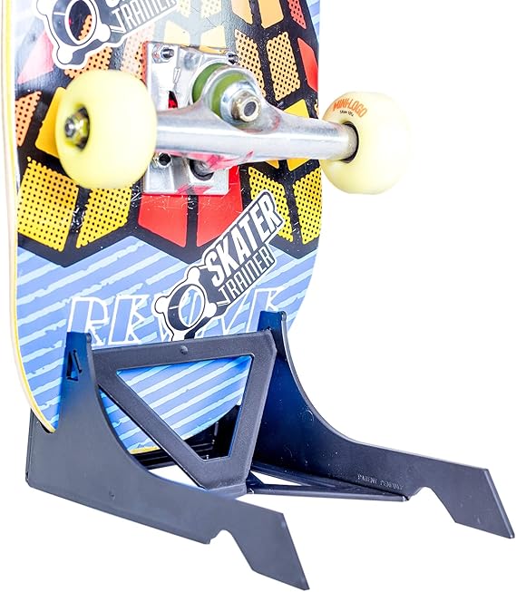 Origami Skateboard Stand- A Skate Board Holder by Skater Trainers - Store and Display - Keep Boards Off the Wall - A Great Rack Display for that Made in the USA - Parents Love These