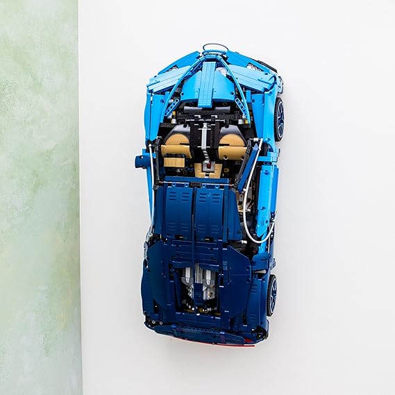 Wall Mount Bracket Compatible With Lego Technic Bugatti Chiron 42083 - Securely Display Your Car - Lego Set NOT Included