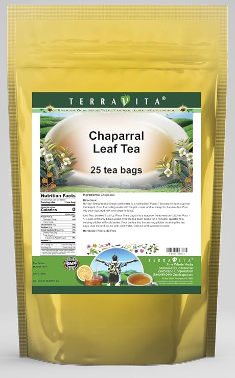 Chaparral Leaf Tea (25 tea bags, ZIN: 516656)