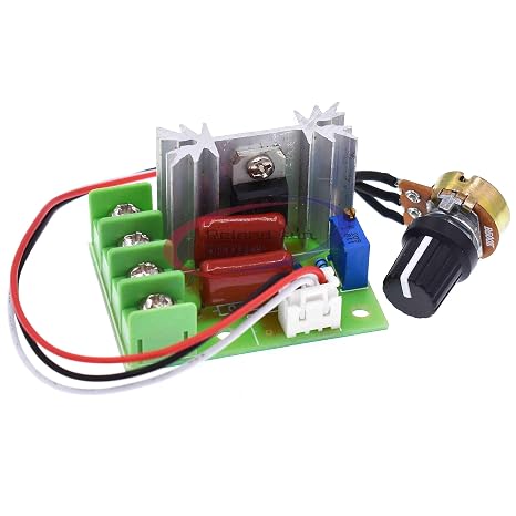 AC 220V 2000W High Power SCR Voltage Regulator Dimming Dimmers Motor Speed Controller Governor Module W/Potentiometer