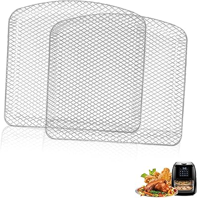 Air Fryer Dehydrator Rack for Chefman 6.3QT 4-In-1 Digital Air Fryer Oven, Premium Oven Shelf Grill Crisper Plate Tray Insert Grate Rack Grid for Chefman 6.3QT Air Fryer, Dishwasher Safe