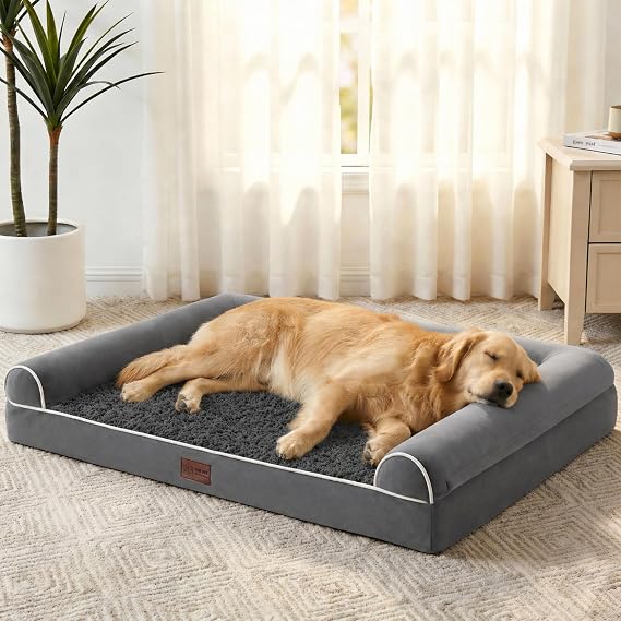WESTERN HOME Orthopedic Dog Beds Large Sized Dog Washable Couch Bed, 36in