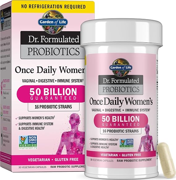 Garden of Life Dr. Formulated Once Daily Women's Probiotics, 50B CFU, 30ct