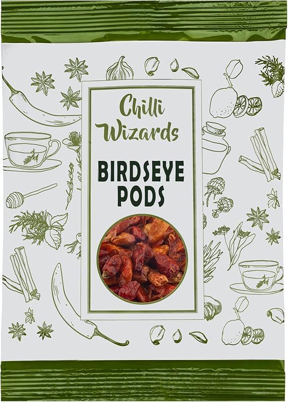 African Birds Eye Chillis (Peri Peri) (Piri Piri) 50g Pods Whole