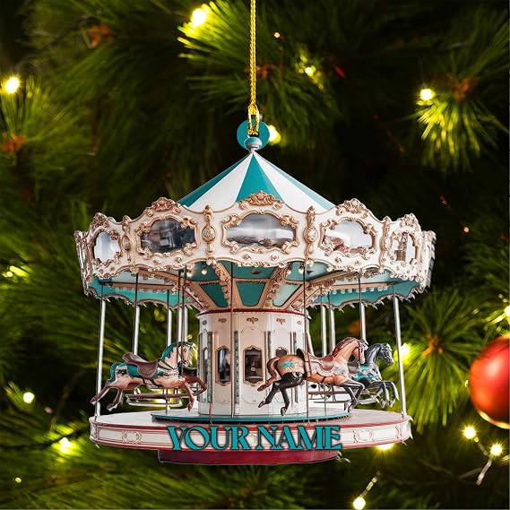 Carousel Horse Christmas Tree Ornament, Animal & More - 2024