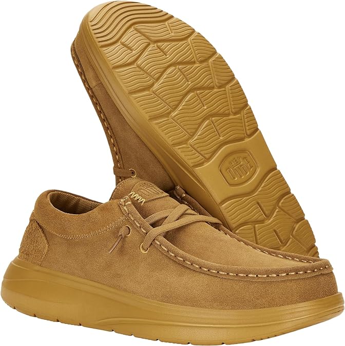 HEYDUDE Mens Wally Comf Suede