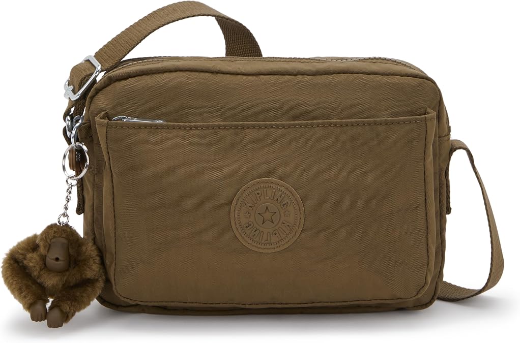 Kipling Womens Abanu Medium Crossbody Bag, Lightweight, Adjustable Nylon Waist Pack with Multi-Compartment Zip Pockets