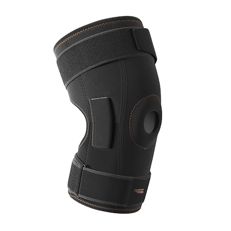 COPPER FIT Natural Motion Knee Brace, TRI-PIVOT Hinge, Adjustable, One Size Fits Most