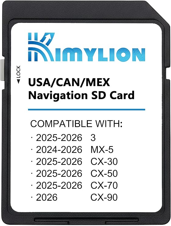 Navigation SD Card for Select 2024-2026 Mazda, KR9D66EZ1B, USA/CAN/MEX Maps