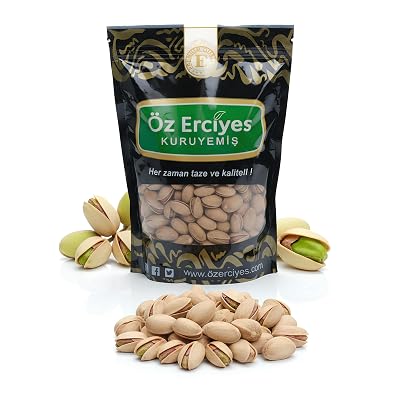Antep Pistachios Roasted Salted – Premium Pistachio Snack, Wonderful Pistachios In Shell, Nuts in Shell – 8.8 oz Bag