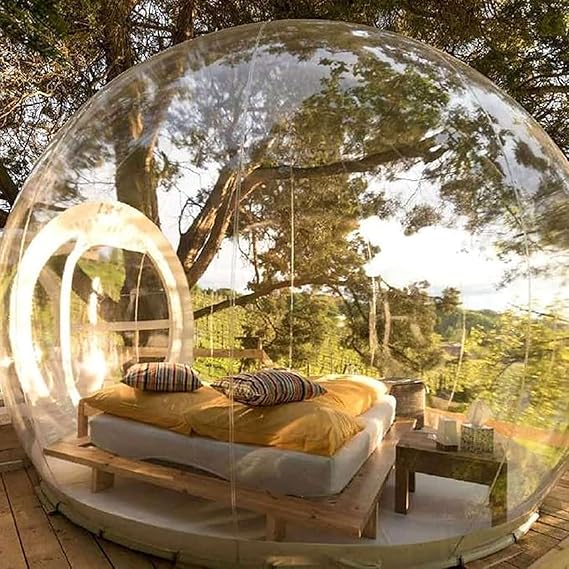 Inflatable Bubble Tent, Transparent Dome Outdoor Camping Tent, Eco Bubble House with Blower, for Indoor/Outdoor Family Backyard Camping Festival Stargazing Summer,3M/10FT
