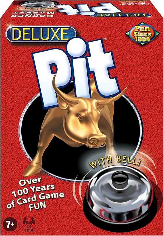 Deluxe Pit, Classic Frantic Trading Card Game, by Winning Moves Games USA | Loud and Raucous, 3 to 8 Players, Ages 7+