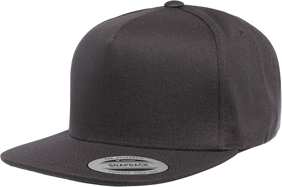 Yupoong Unisex Classics 5-Panel Cotton Twill Snapback Cap Hat