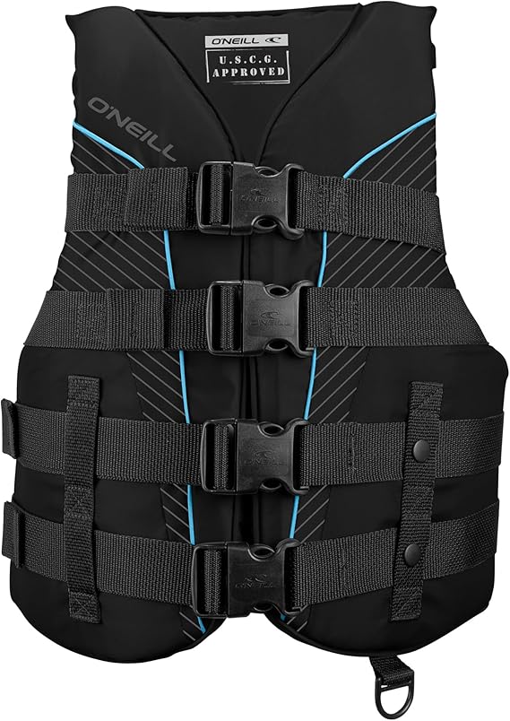 ONeill Womens SuperLite USCG Approved Life Vest Lightweight Womens Life Jacket for Boating, Wakeboarding, Waterskiing & Your Favorite Water Activities