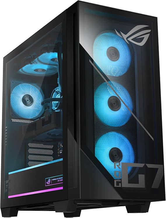 ASUS ROG G700 (2025) Gaming Desktop PC, Intel CoreTM Ultra 7 265F Processor, NVIDIA GeForce RTXTM 5070, 1TB M.2 NVMeTM PCIe 4 SSD, 16GB DDR5 RAM, Windows 11 Home, G700TF-DS774