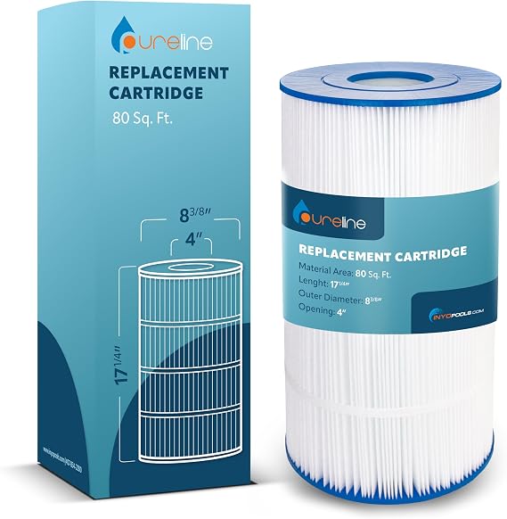 Pureline Pool Replacement Cartridge Filter, 80 Sq Ft, PL0143, Compatible with Hayward C800, C8600, Star Clear II C800