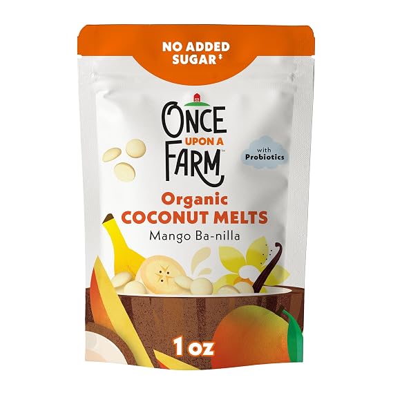 Once Upon a Farm Coconut Melts, Mango Ba-nilla 1oz