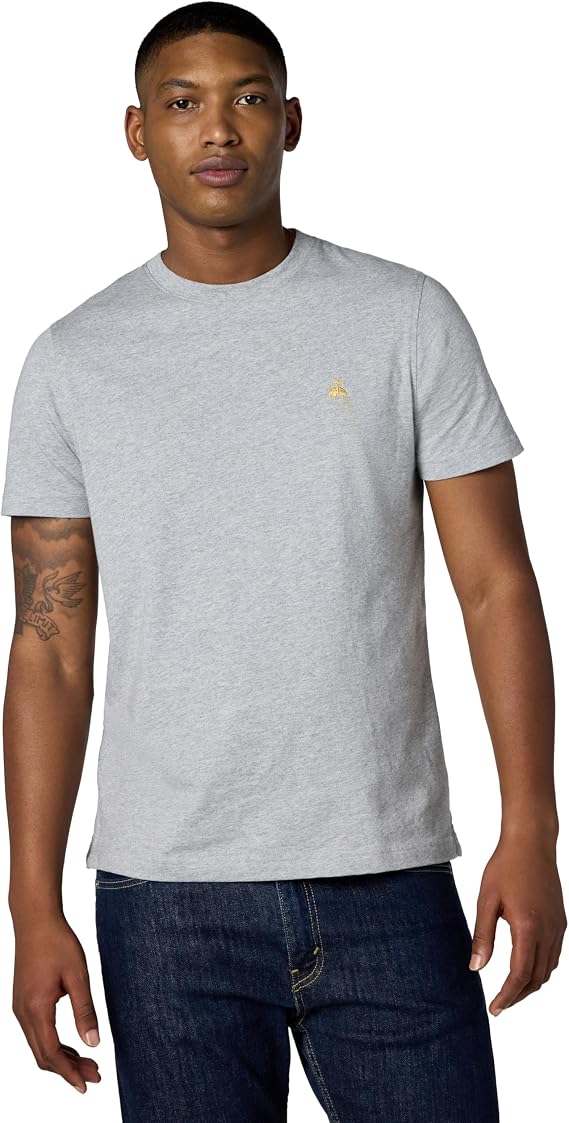 Brooks Brothers Men's Short Sleeve Cotton Crewneck Logo T-Shirt