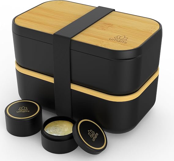 Umami Bento Box Adult, Leakproof, All-in-1 Lunch Containers for Adults