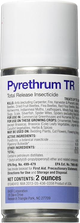 BASF Pyrethrum TR Total Release Fogger - Botanical Insecticide - 6000 Sq Ft Coverage - Greenhouse Pest Control