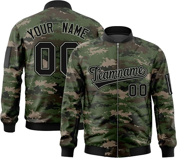 KXK Custom Mens Varisty Jacket Causal Full Zip Windproof Bomber Jackets Personalized Stitched Letterman Baseball Coat