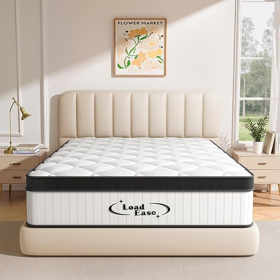 King Size Mattress,12 Inch King Mattress in a Box for Back Pain Relief, Upgrade Memory Foam and Pocket Coils Spring, Medium Firm, Excellent Motion Isolation, Edge Support, 80x76x12 | 2026 Upgrade King Size Mattress with Memory Foam & Pocket Springs, Medium Firm, Motion Isolation, Extra Edge Support,80x76x12