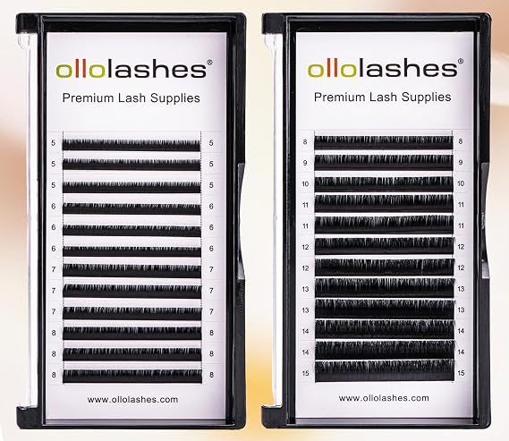 Eyelash Extension D Curl 0.03 Mix5-8mm + Mix8-15mm Super Matte Classic Lash Extensions Professional Supplies for Lash Techs