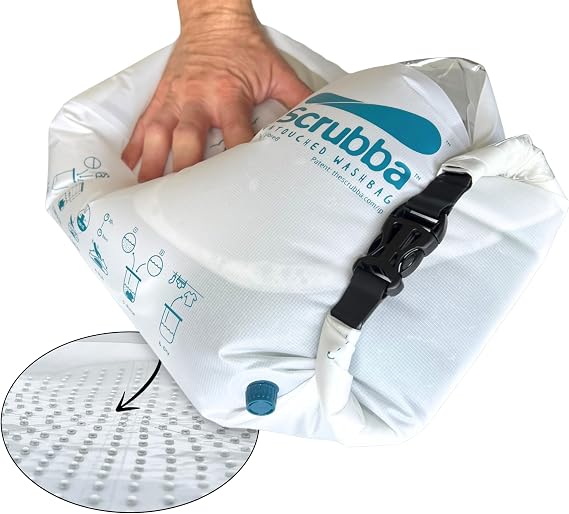 Scrubba Wash Bag Untouched Patented Washboard-in-a-BagTM 5 oz Travel Washer