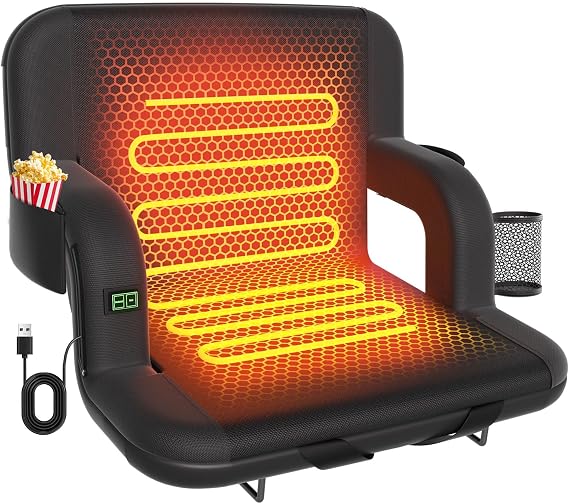 DEKEMASTERHeated Stadium Seat for Bleachers
