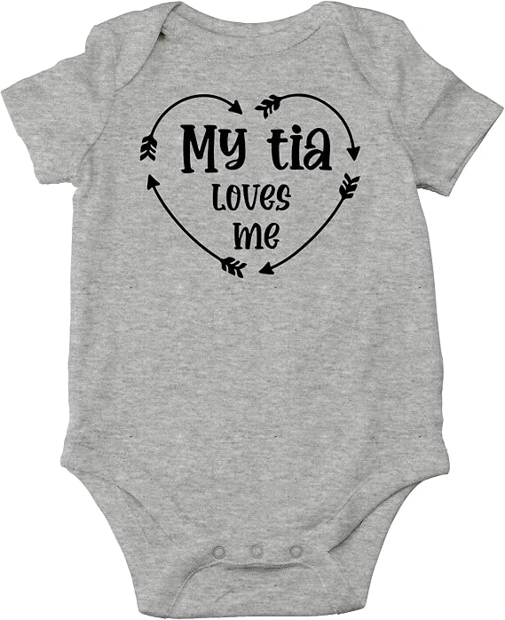 CBTwear My Tia Loves Me Funny Baby Bodysuit Cute Infant Outfit