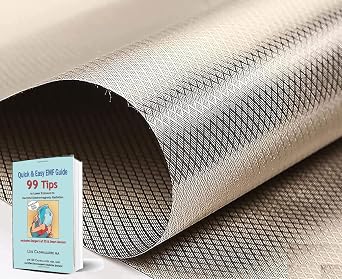 Faraday Fabric Kit 42 W x 9ft Personal Privacy Protection Fabric, Nuclear Radiation Reduce Faraday Cage Protection DIY Enclosure Wireless Shield Material