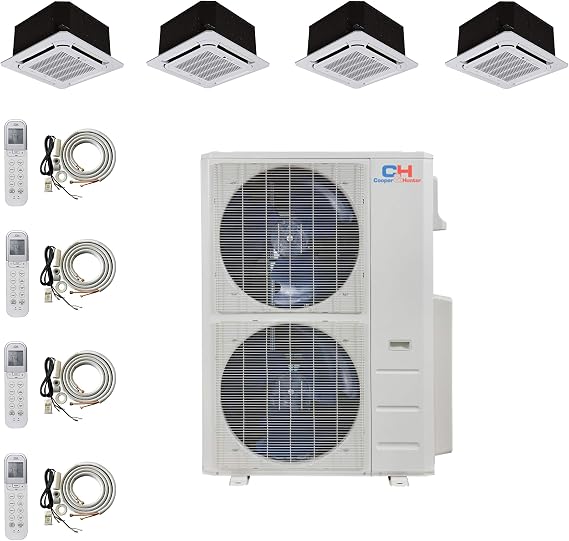 Cooper & Hunter Mini Split AC Heat Pump Multi 4 Zone 9000 9000 12000 24000 BTU