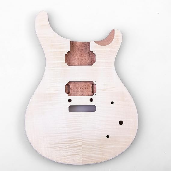 DIY Electric Guitar Kit Body,Mahogany,Flame Stripes
