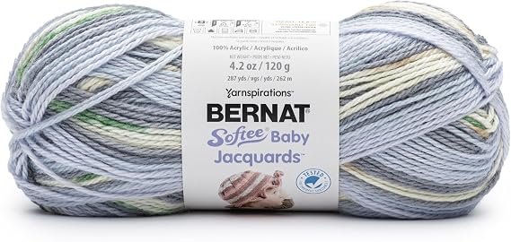 Bernat Softee Baby Jacquards Yarn-River Ripples 161052-52005