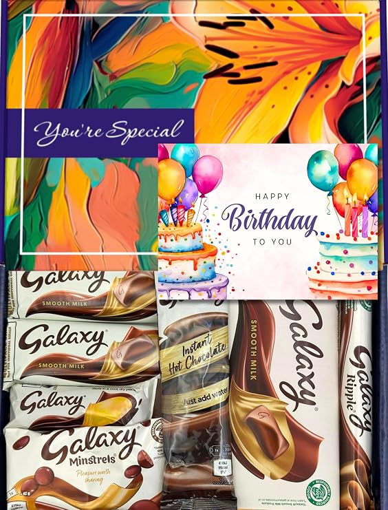 Benerry Chocolate Gift Box Hamper - 7 Treats Birthday Gift - Smooth Sweet Box of Chocolates